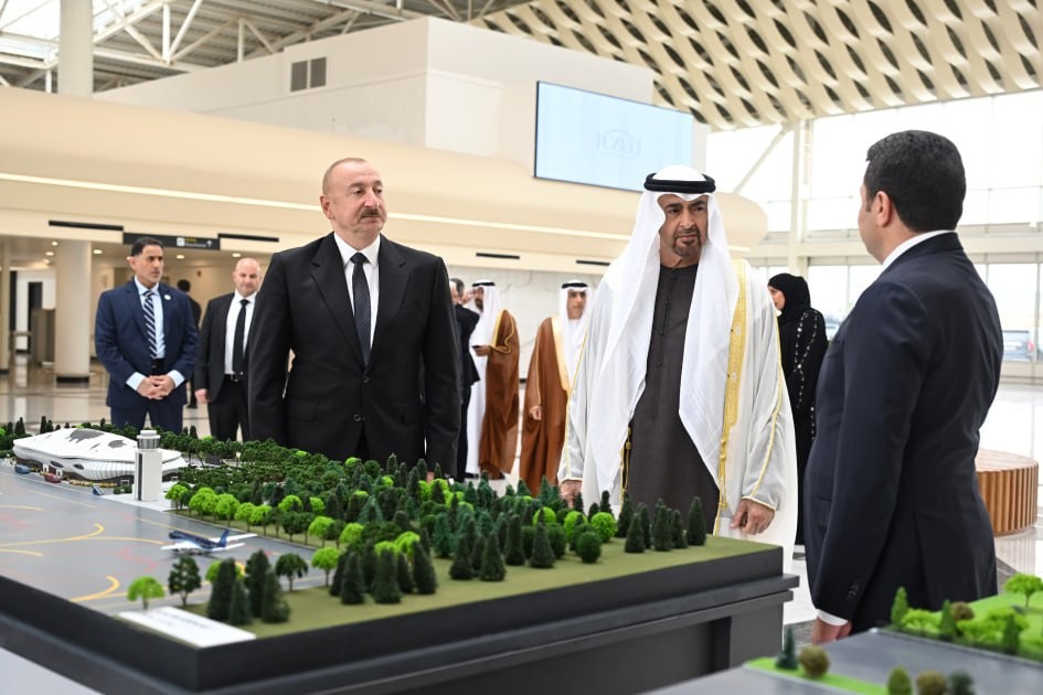 Prezident BƏƏ liderini Füzulidə qarşıladı - FOTOLAR